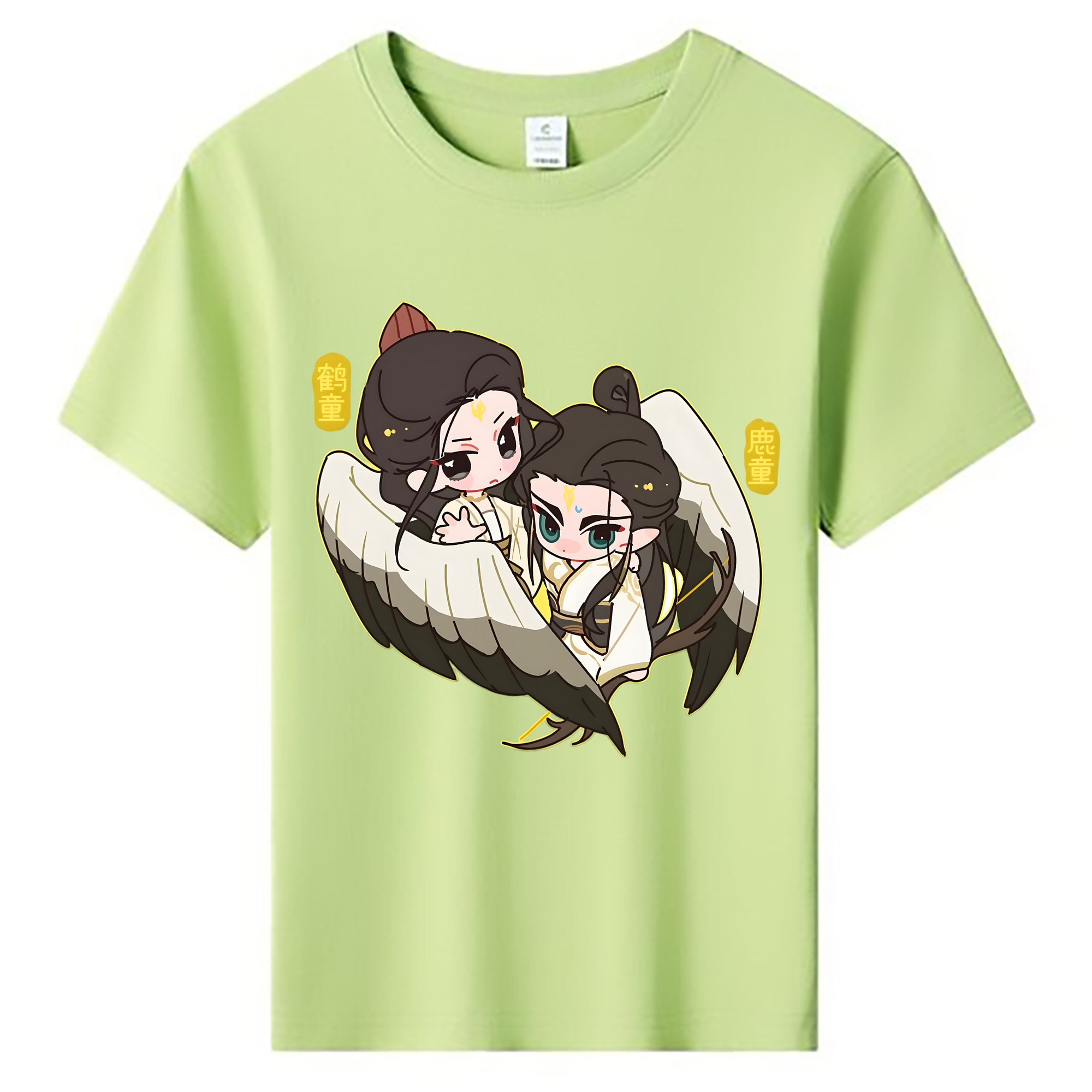 （画像用） Ne Zha 2 ナタ 魔童の大暴れ 綿100％キッズTシャツ（フロントプリント）